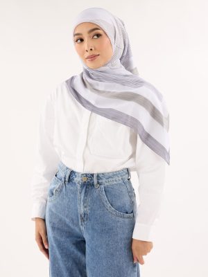 avery olive printed square scarf