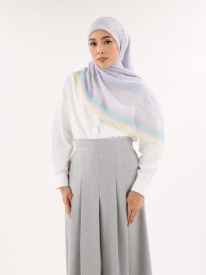 arica yellow mint emblem square scarf