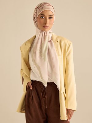 cassia dusty pink square voile scarf