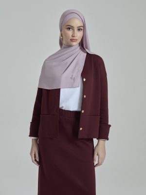 leya lavender embroidered chiffon shawl