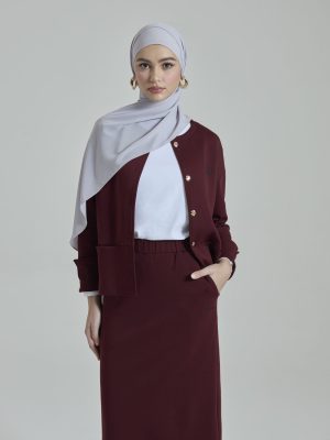 leya light grey embroidered chiffon shawl