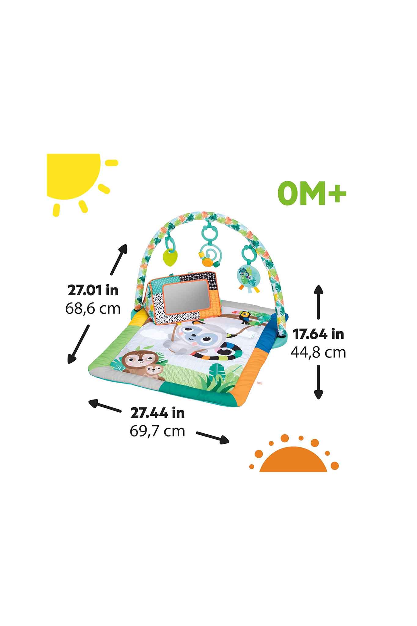 bright starts tropical treetop activity gym