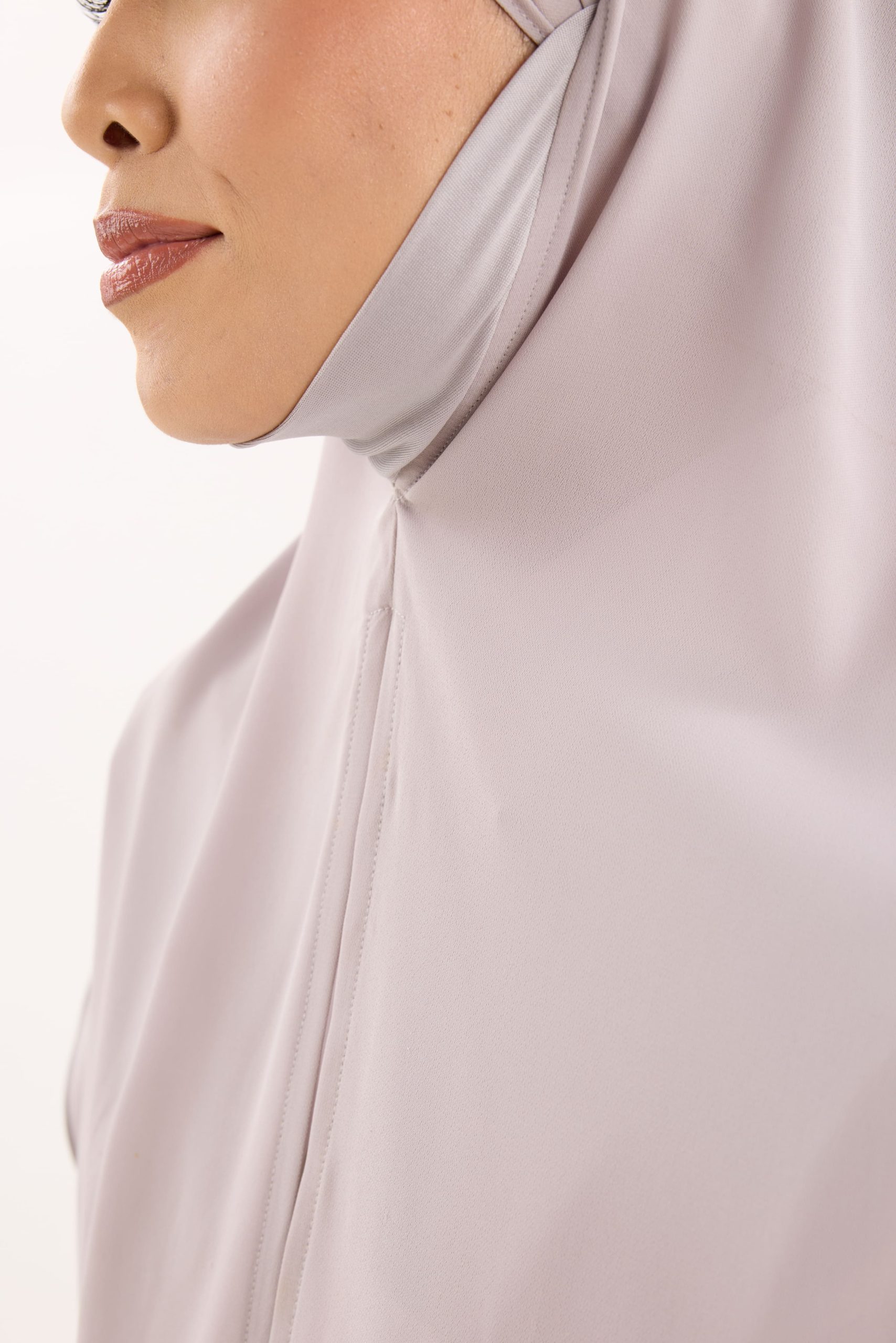 saja ash grey instant hijab