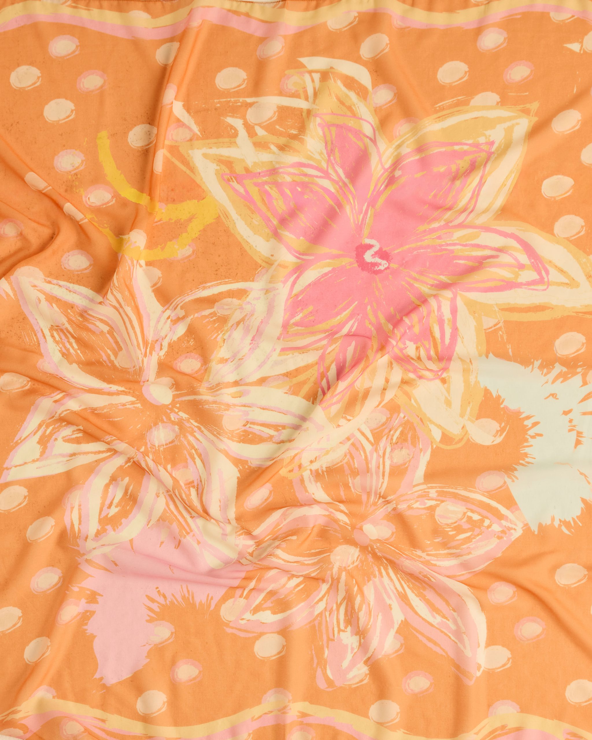 cassia orange square voile scarf