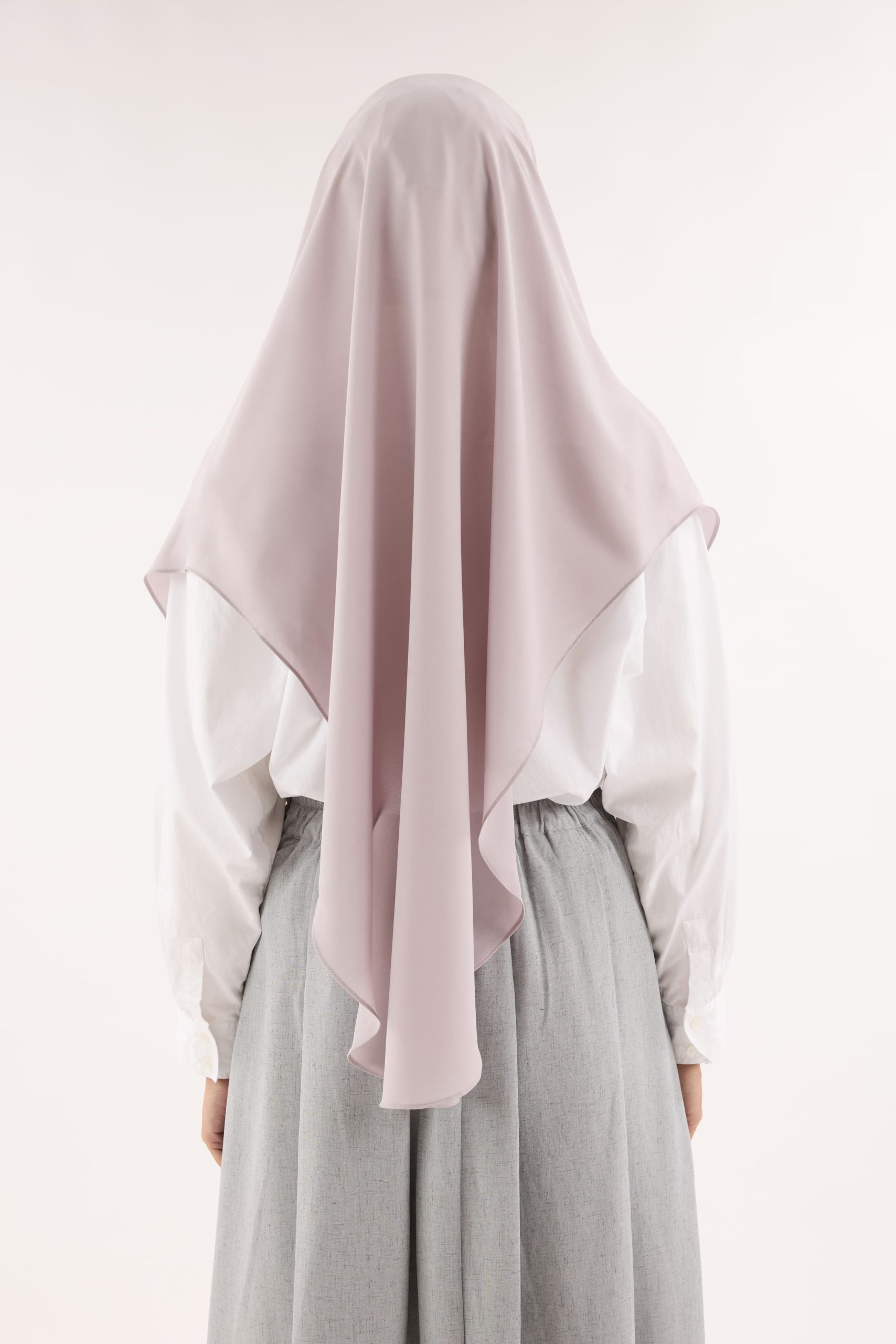 saja ash grey instant hijab