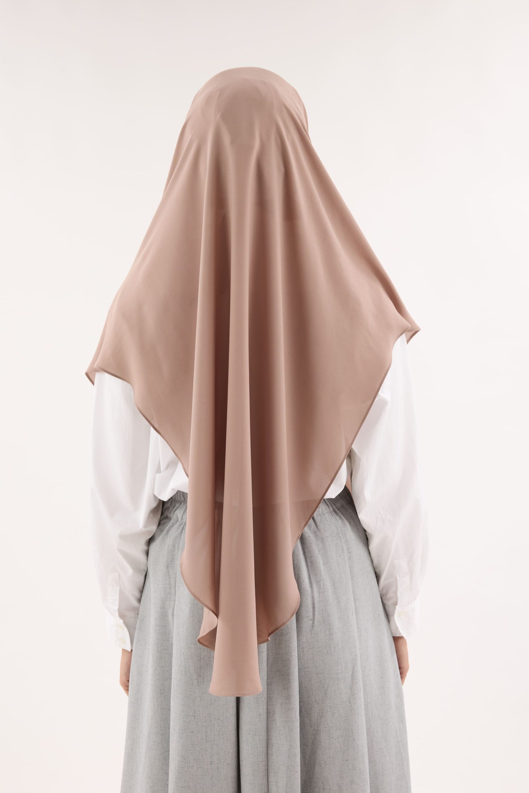 saja light brown instant hijab