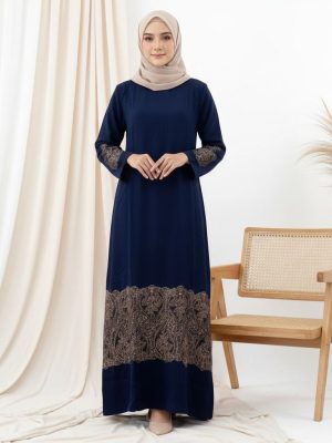 hana gamis becomes embroidery bk faisley gamis lebaran dress for muslim women