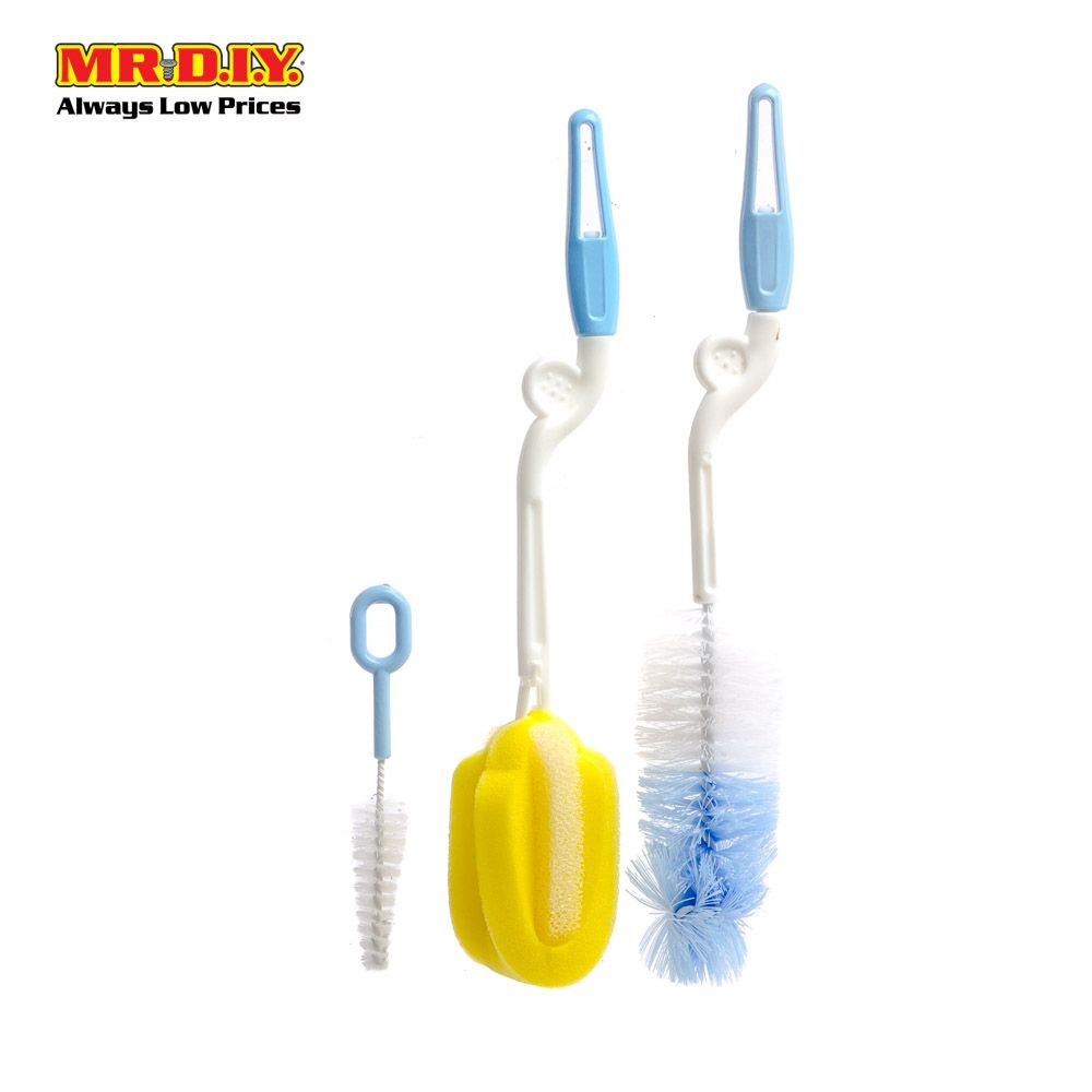 (mr.diy) baby bottle brush cleaning tools set 3 in 1