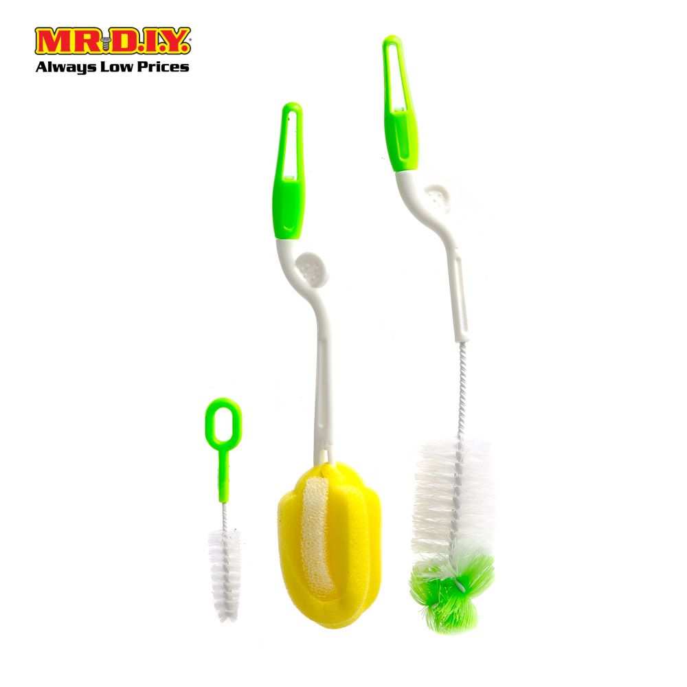 (mr.diy) baby bottle brush cleaning tools set 3 in 1
