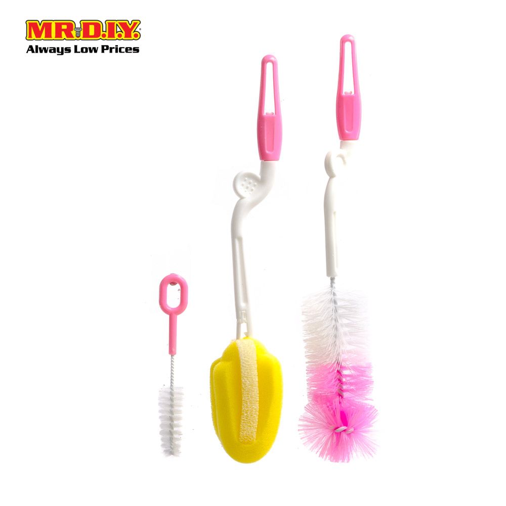 (mr.diy) baby bottle brush cleaning tools set 3 in 1