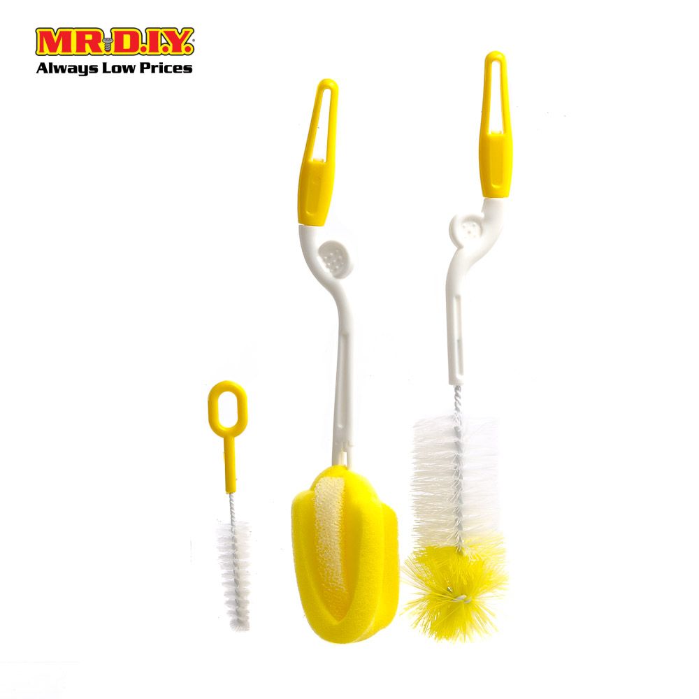 (mr.diy) baby bottle brush cleaning tools set 3 in 1