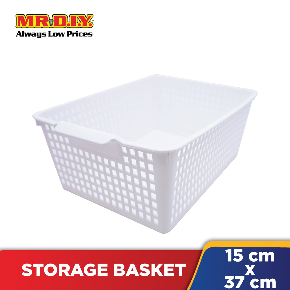 (mr.diy) durable plastic storage multi purpose basket organizer (30.5 x 26cm)