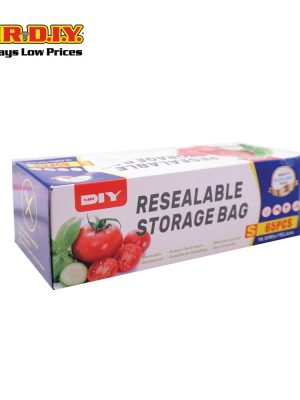 (mr.diy) resealable storage bag (65 pieces)(16.5x15cm)