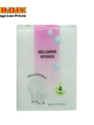 (mr.diy) melamine sponge (4pcs) (11.4x7x3.8cm)