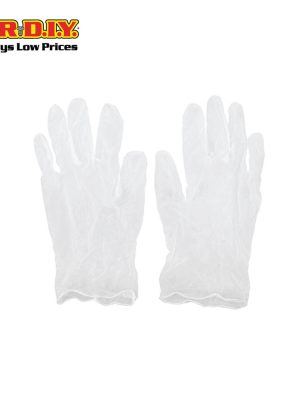 (mr.diy) disposable clear vinyl gloves (10pcs)