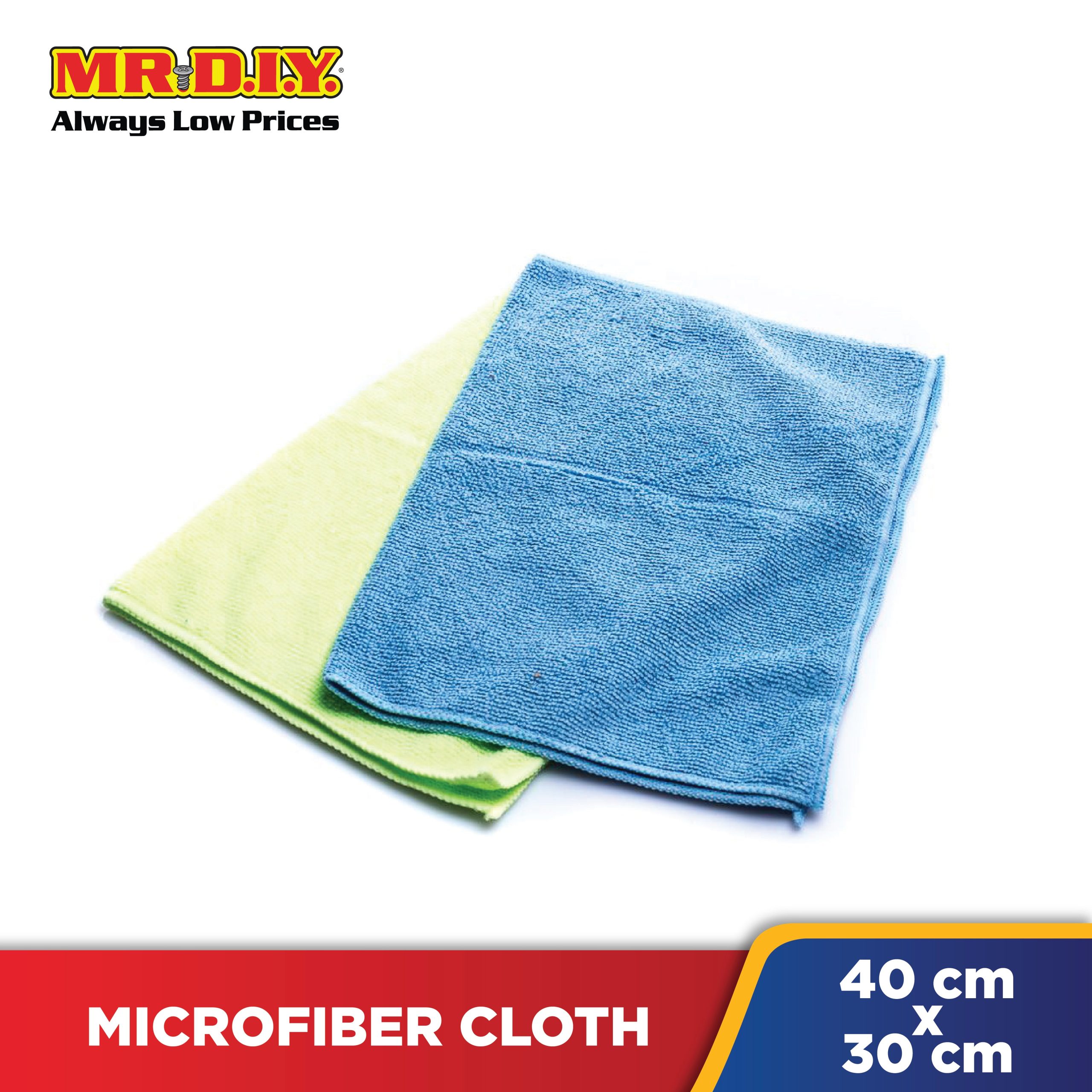 (mr.diy) multipurpose microfiber cloth (2pcs)