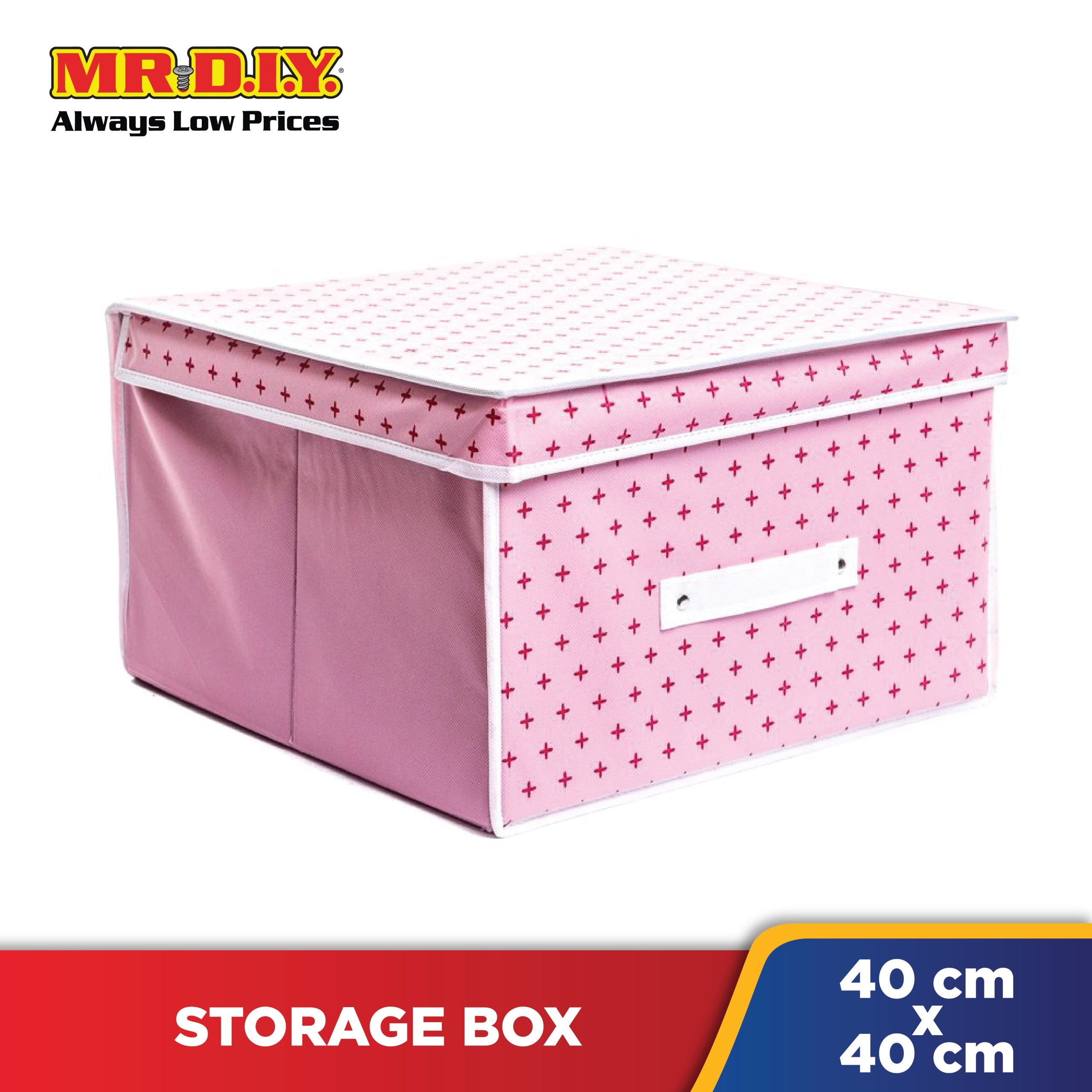 sunee foldable non woven storage box with lid 70417