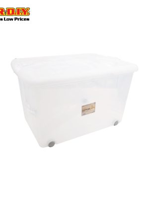 felton iconic storage box with wheel (77l)