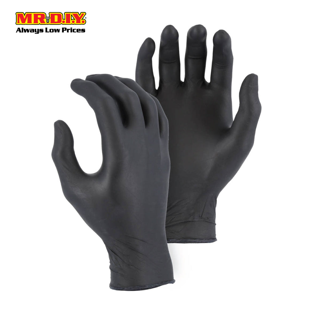 top glove nitrile gloves black (size s,m,l)