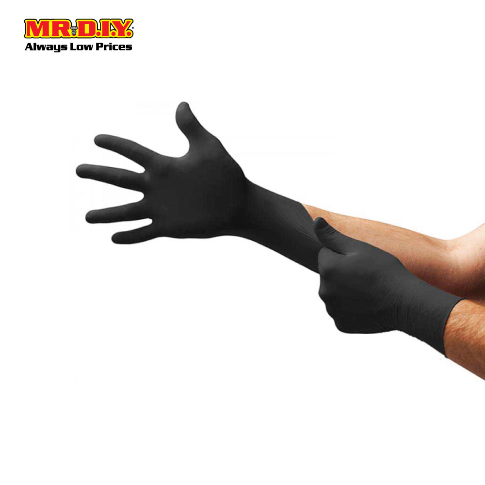 top glove nitrile gloves black (size s,m,l)