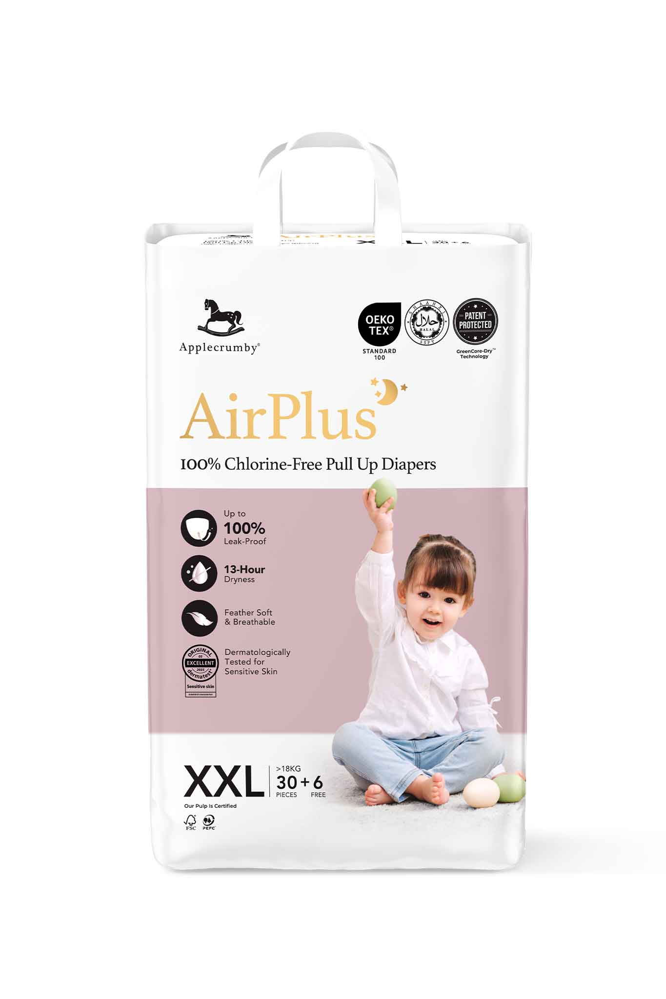 applecrumby airplus overnight pull up diapers mega