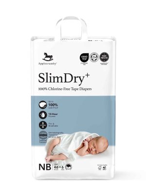 applecrumby slimdry+ tape diapers mega