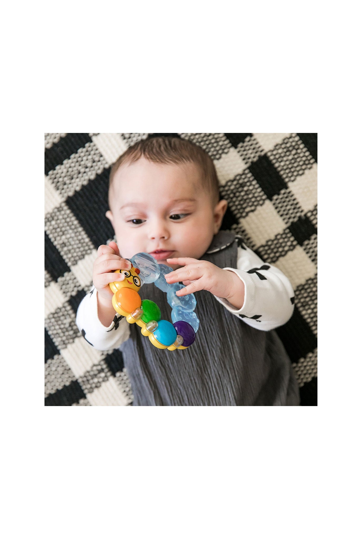 baby einstein teether pillar rattle and chill teething toy