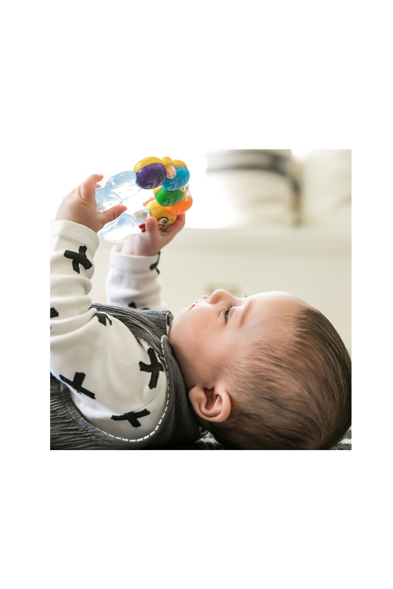 baby einstein teether pillar rattle and chill teething toy