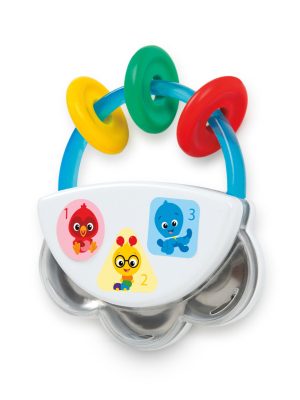 baby einstein tiny tambourine musical toy & rattle