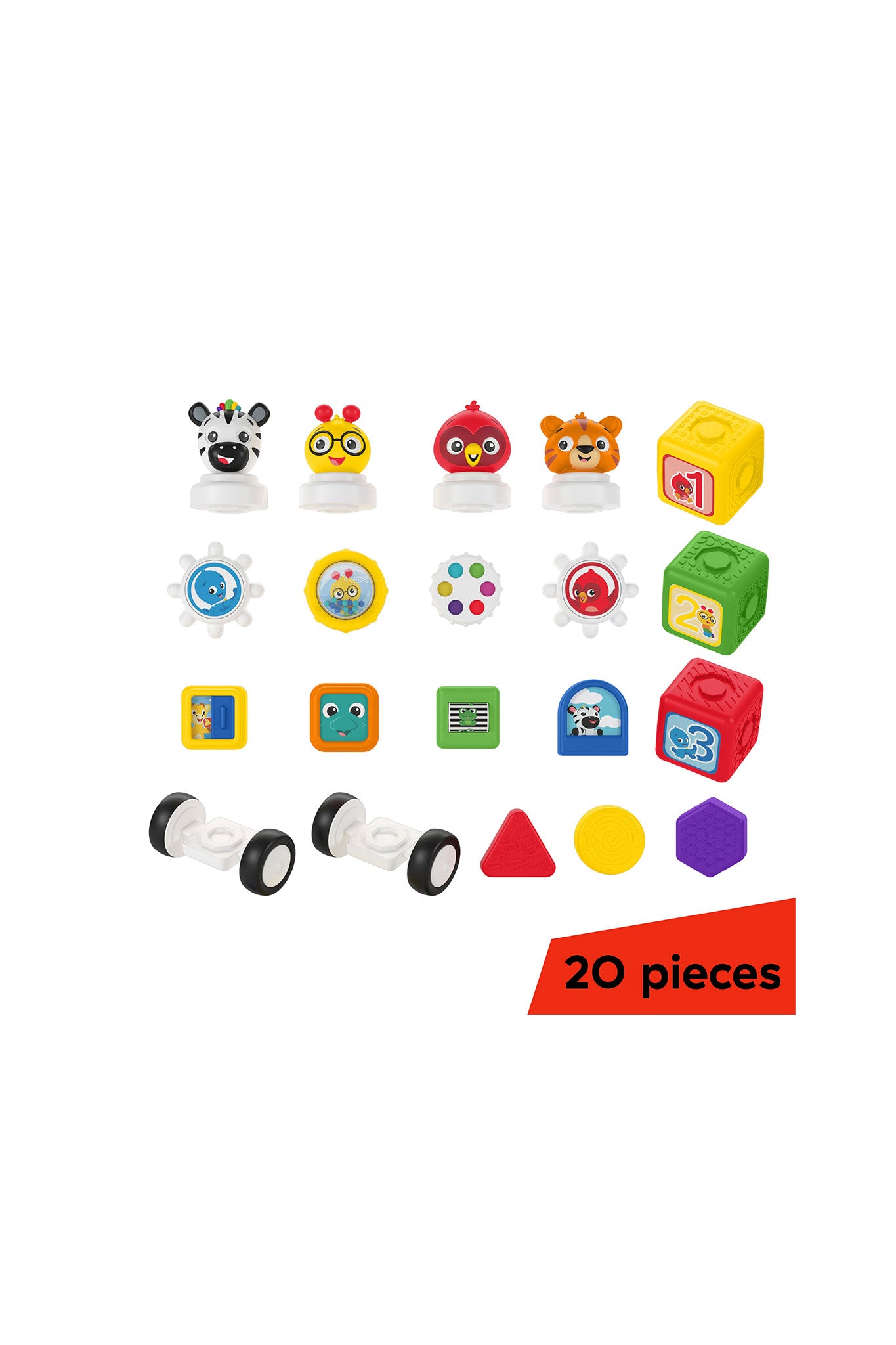 baby einstein connectables 2 piece click & create magnetic activity blocks