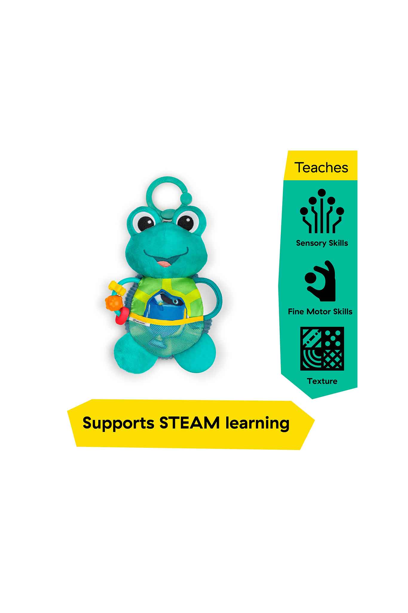 baby einstein ocean explorers neptunes sensory sidekick activity plush toy