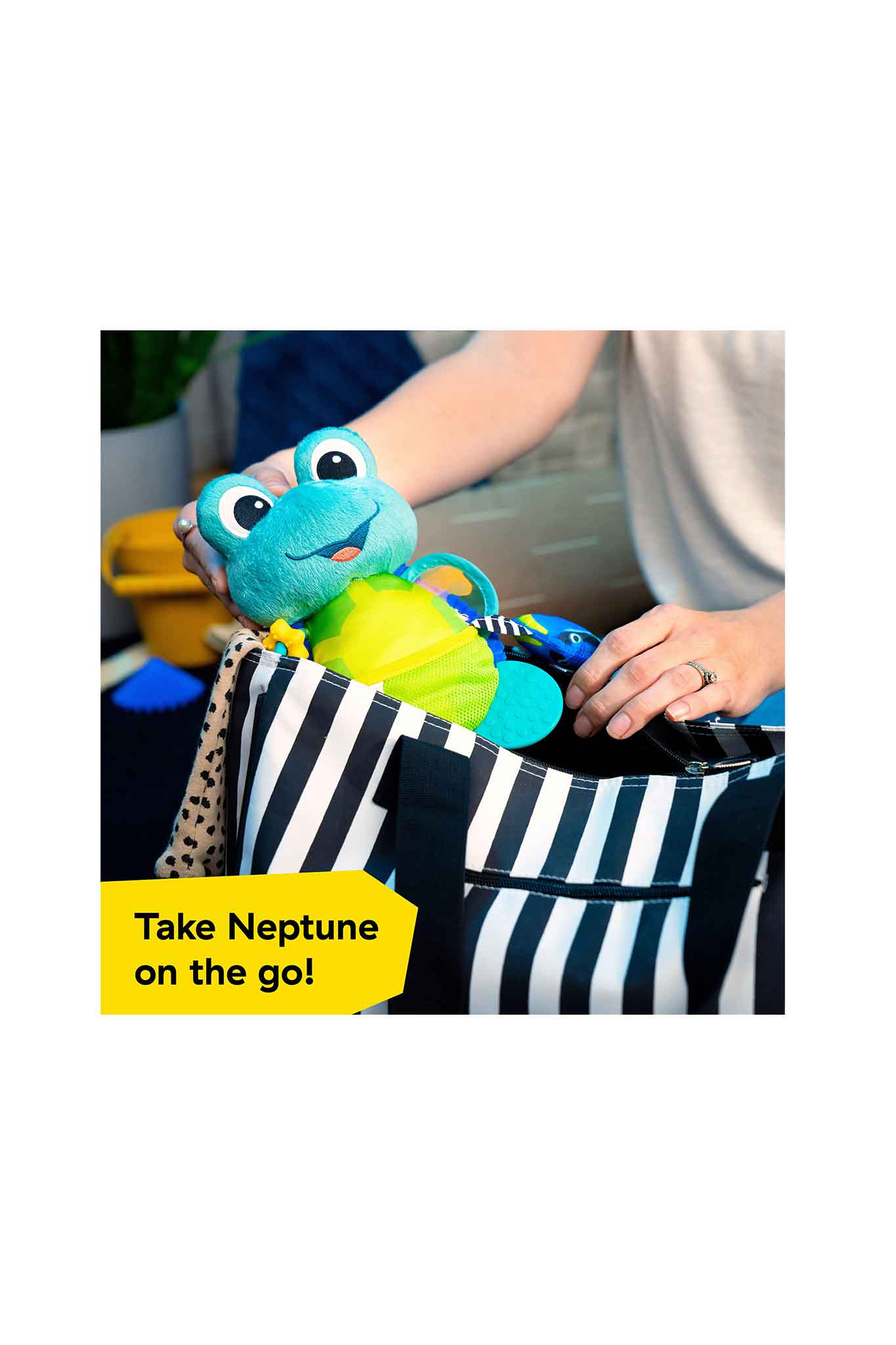 baby einstein ocean explorers neptunes sensory sidekick activity plush toy