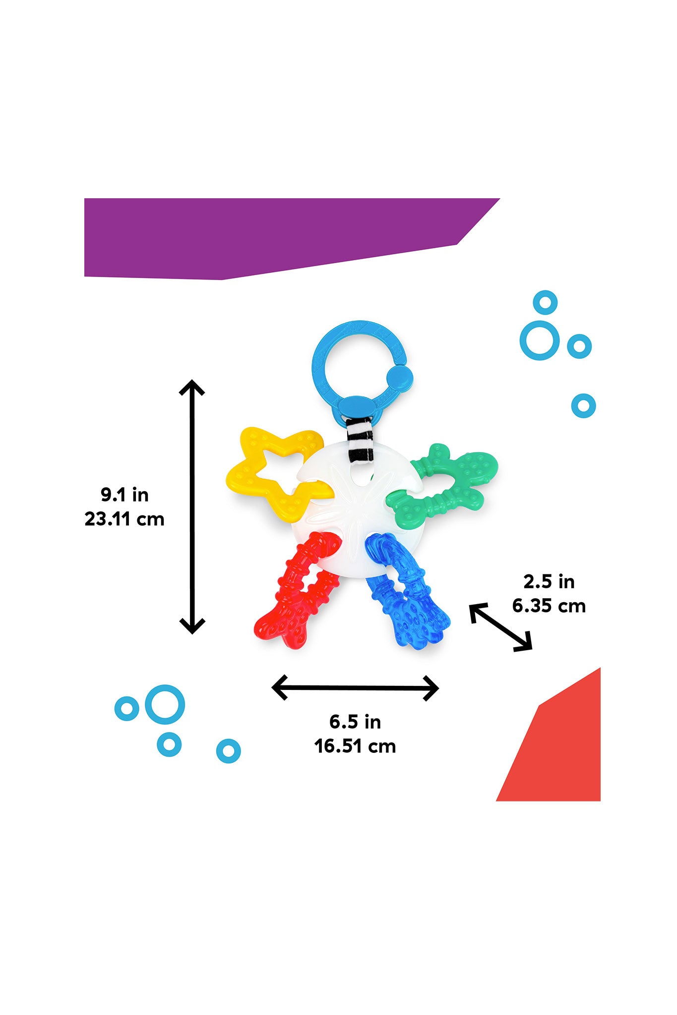 baby einstein ocean explorers sea of sensory teether toy bpa free