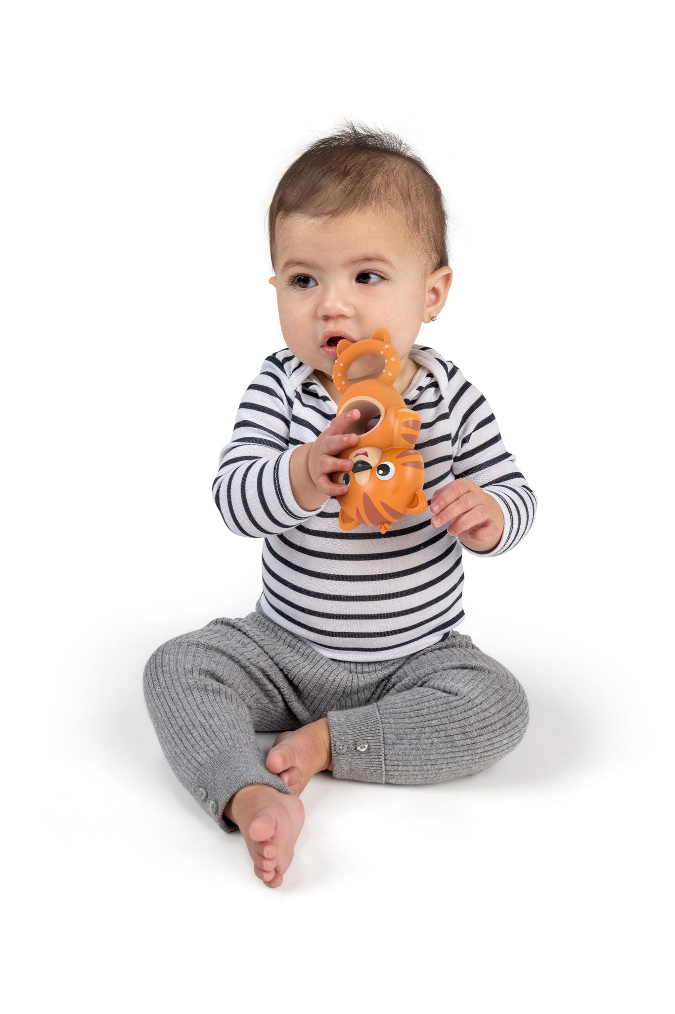 baby einstein teethe & wobble tiger bpa free teether toy