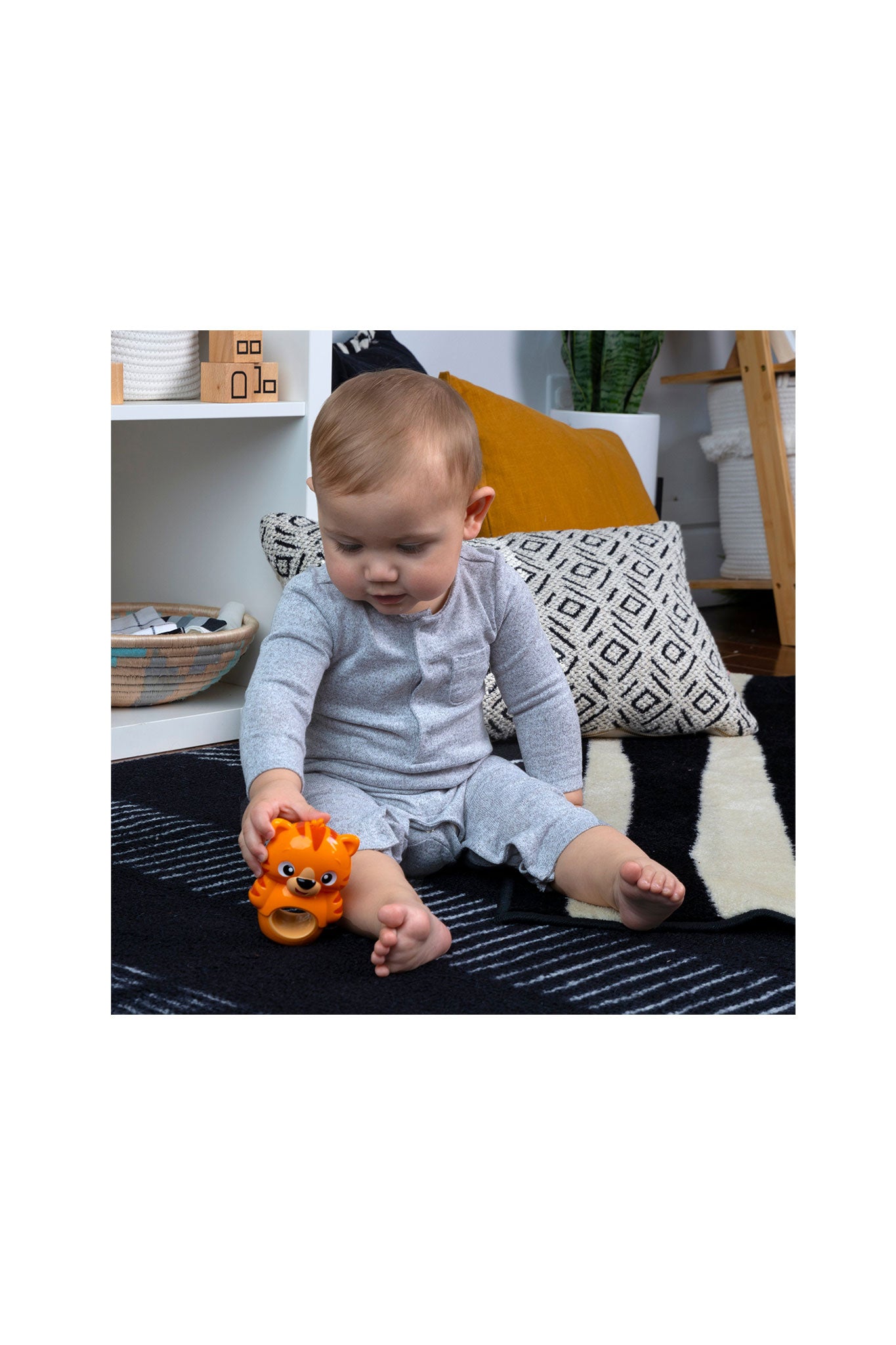 baby einstein teethe & wobble tiger bpa free teether toy