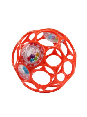 bright starts oball rattle easy grasp toy red