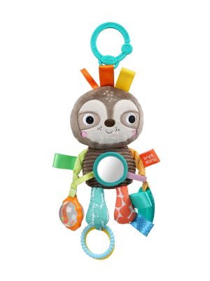 bright starts playful pals take along activity toy, sloth