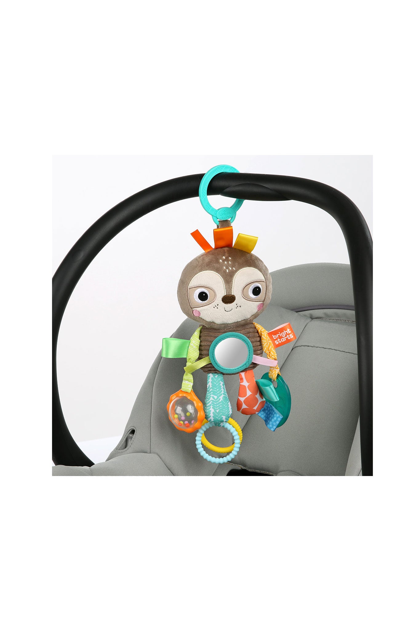 bright starts playful pals take along activity toy, sloth