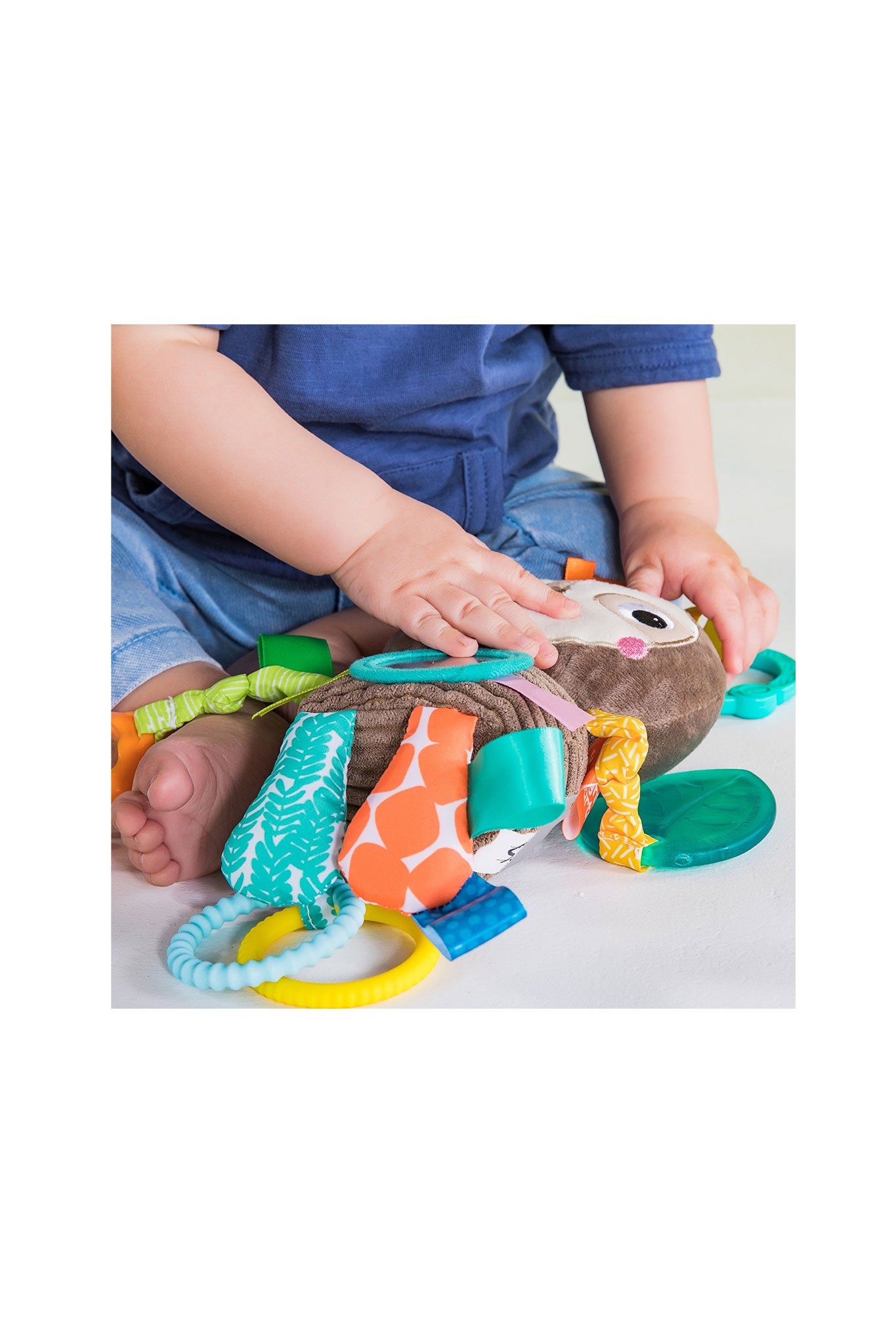 bright starts playful pals take along activity toy, sloth