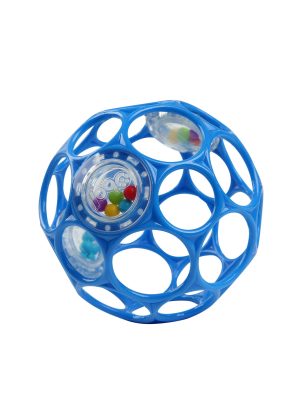 bright starts oball easy grasp rattle bpa free infant toy in blue