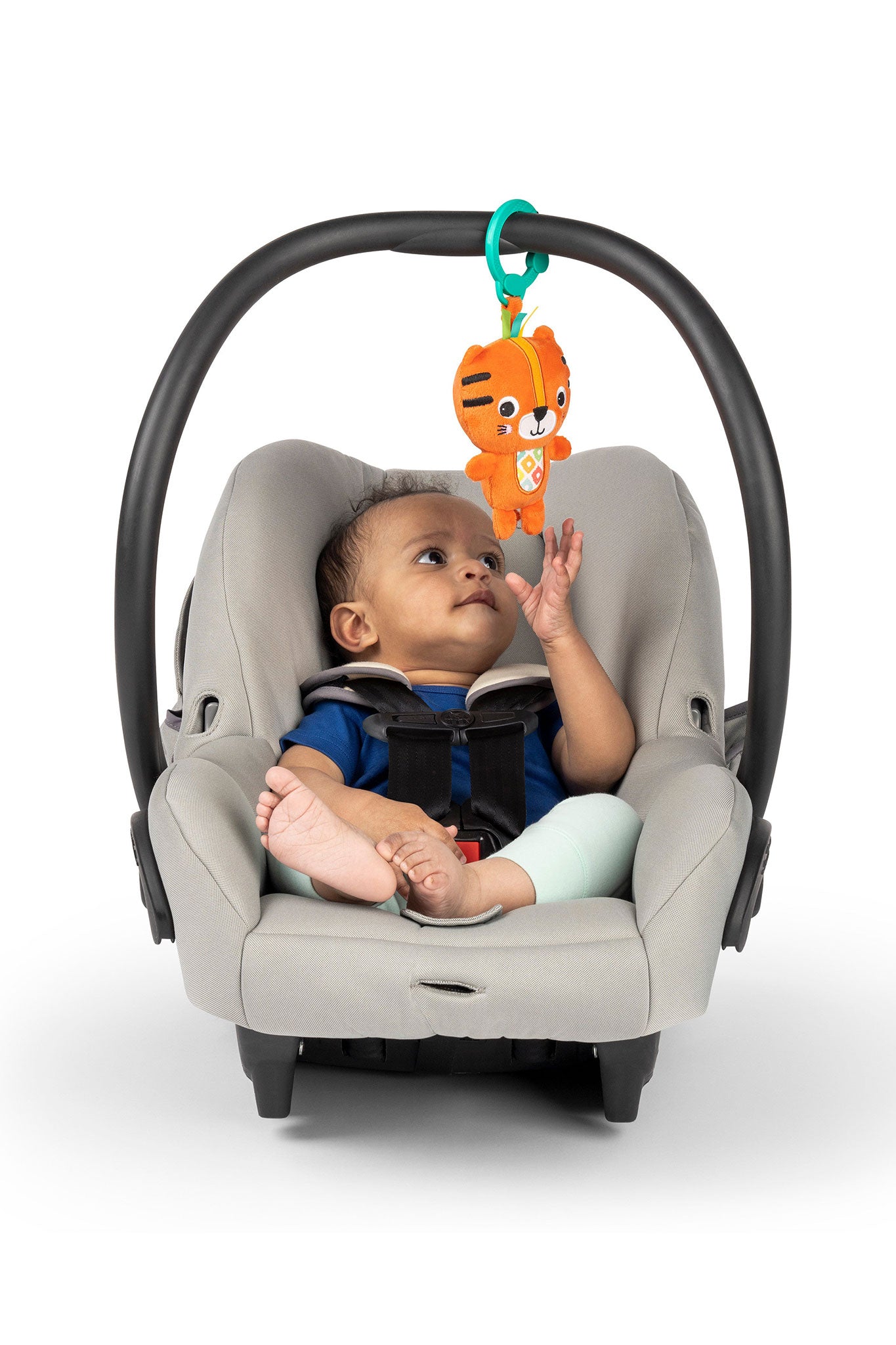 bright starts jingle joy reach & rattle toy tiger
