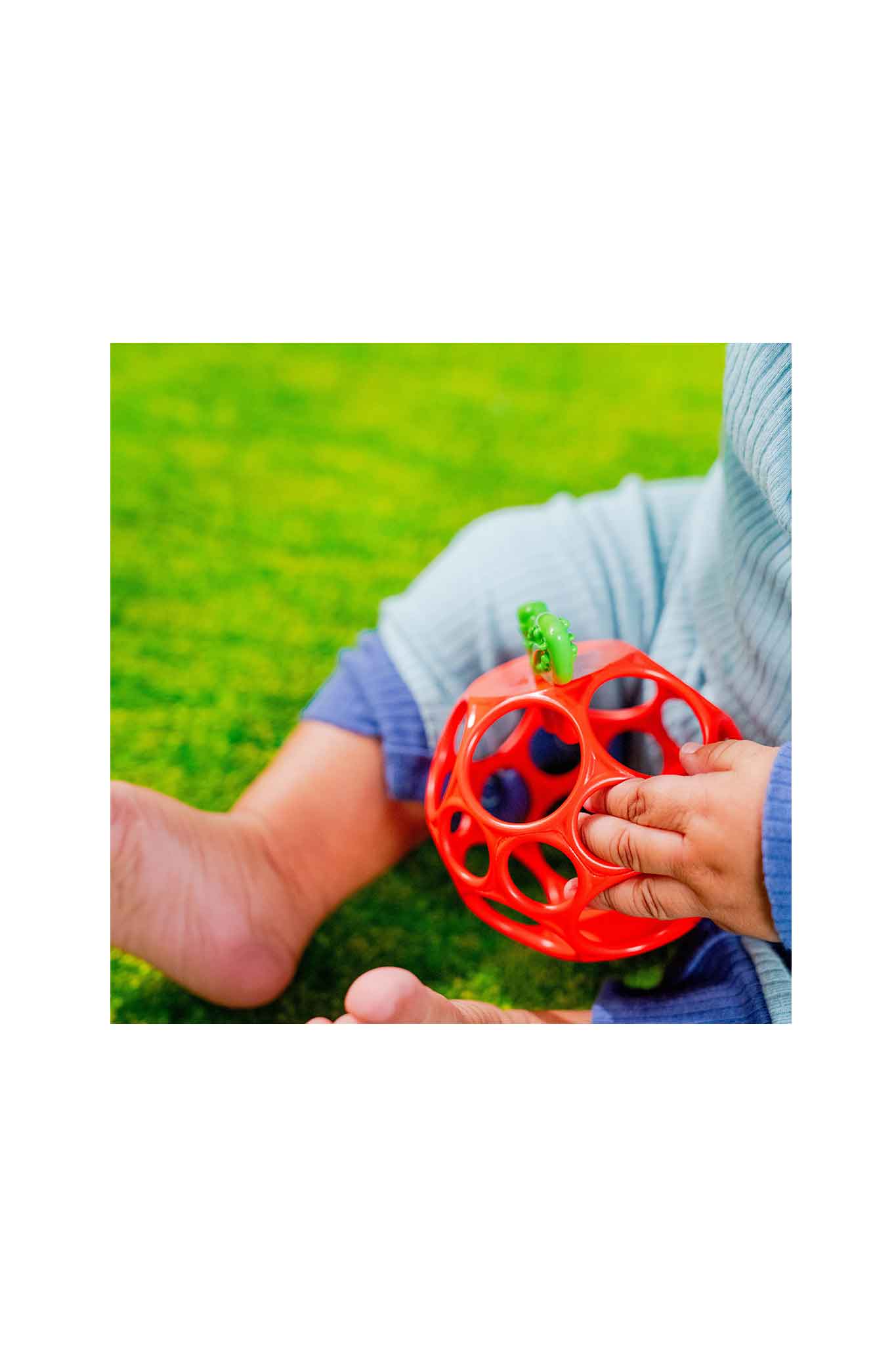 bright starts hold my own easy grasp teether toy apple
