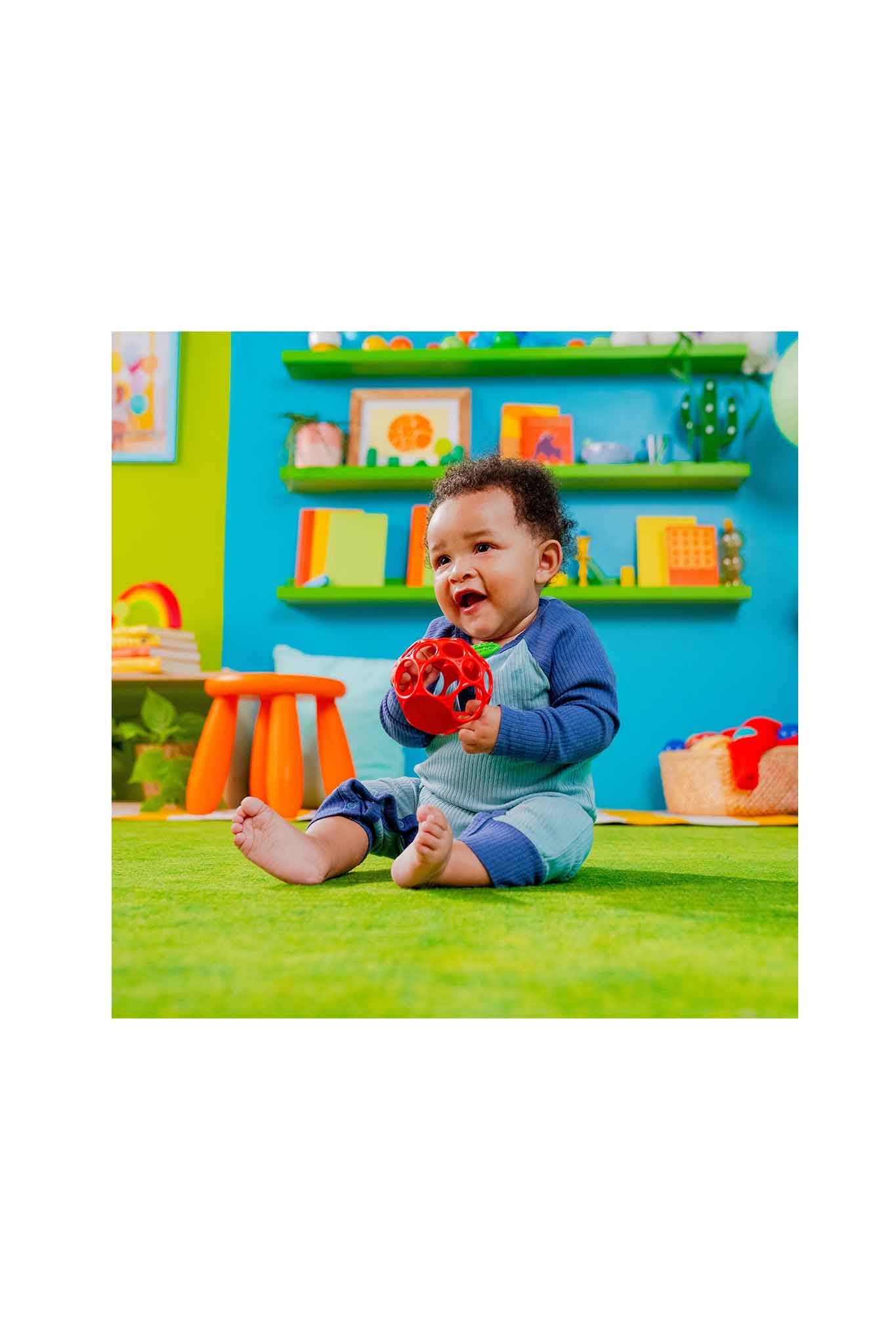 bright starts hold my own easy grasp teether toy apple