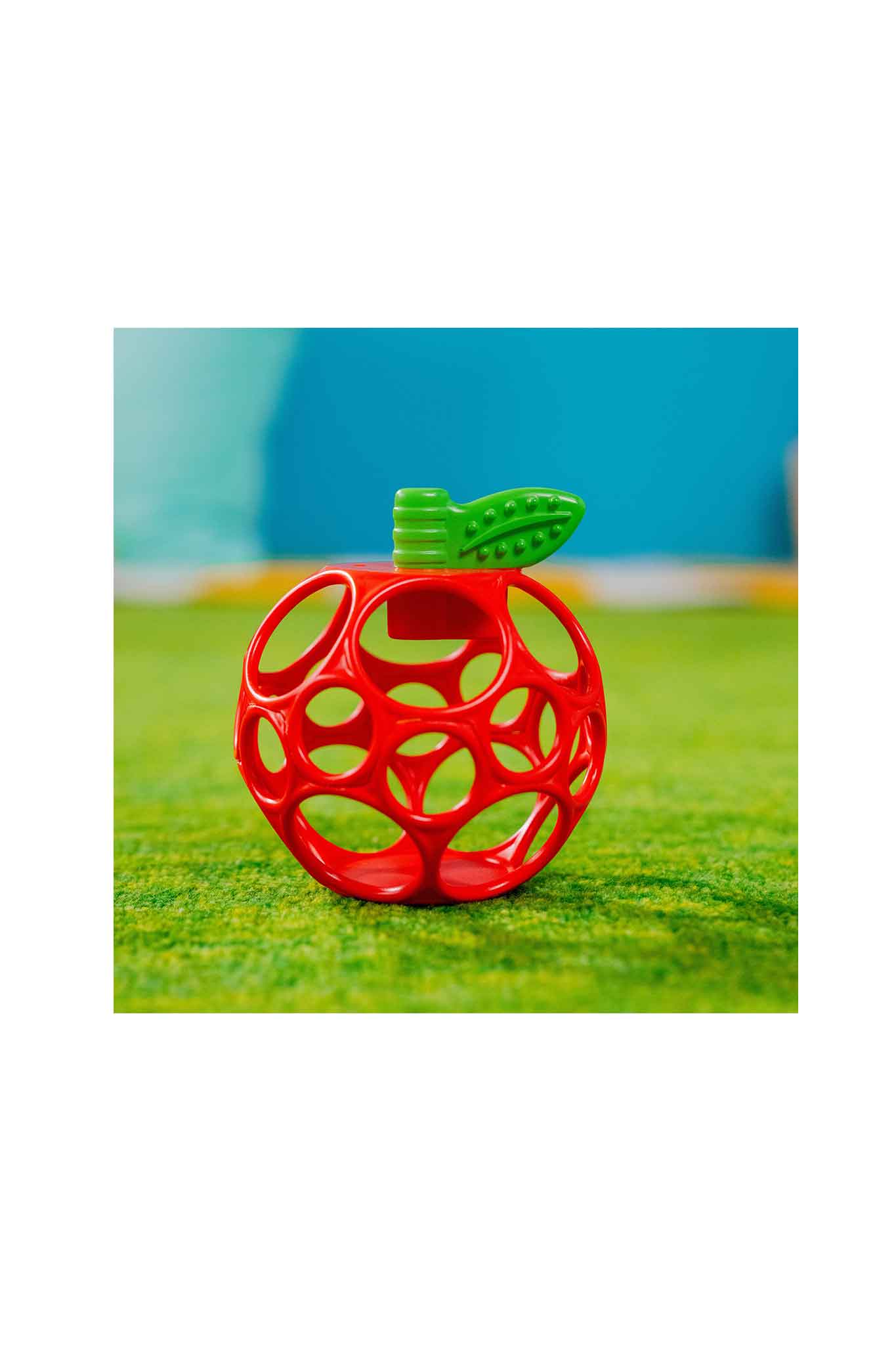 bright starts hold my own easy grasp teether toy apple