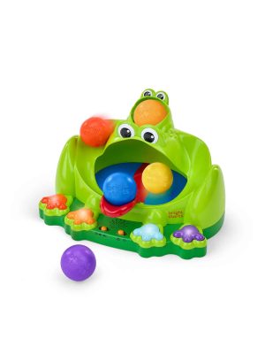 bright starts poppin' ball frog ball play toy
