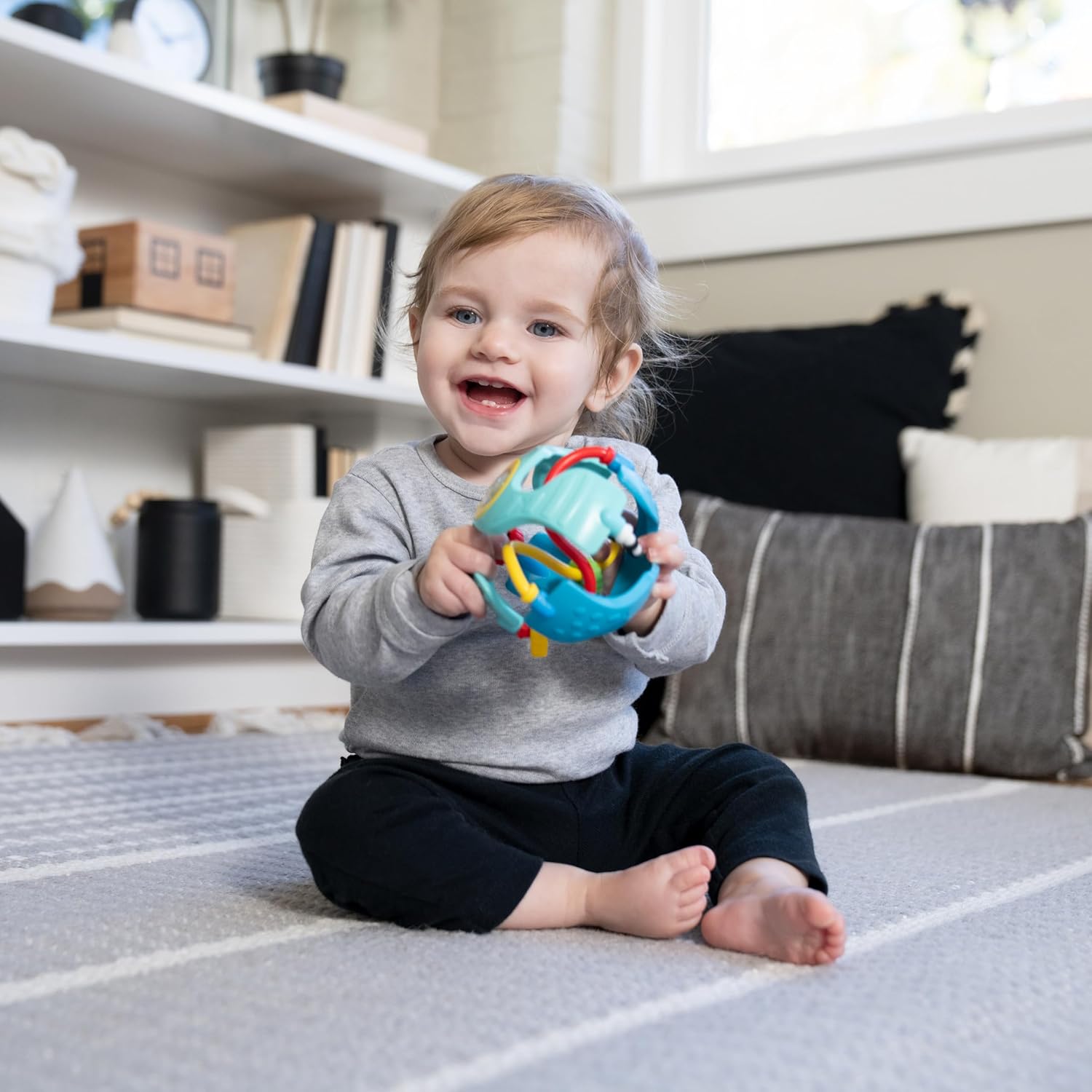 baby einstein rattle & sense sensory ball