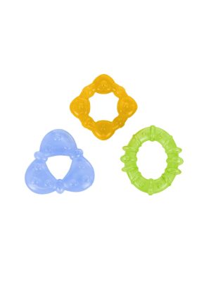 bright starts chill & teethe teething toy blue/orange/green