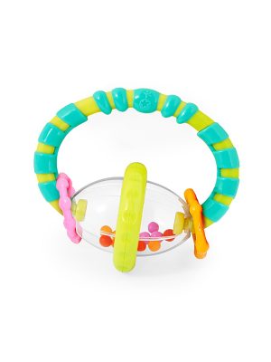 bright starts grab & spin rattle and teether toy