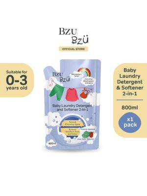 bzu bzu baby laundry & softener 2 in 1 refill 800ml