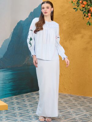 Surya baju kurung in blue